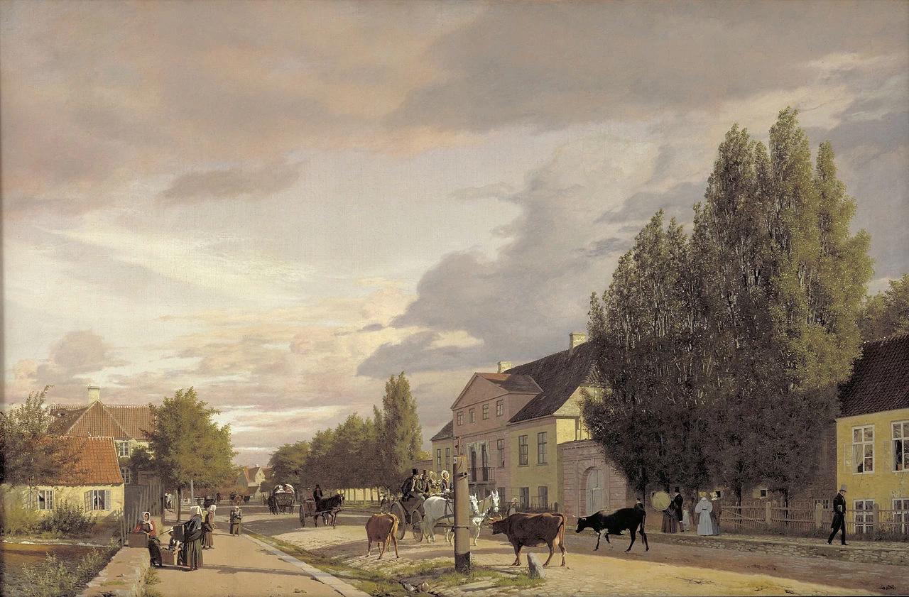 Christen Købke - Parte di Østerbro nella luce del mattino, Statens Museum for Kuns, Copenaghen